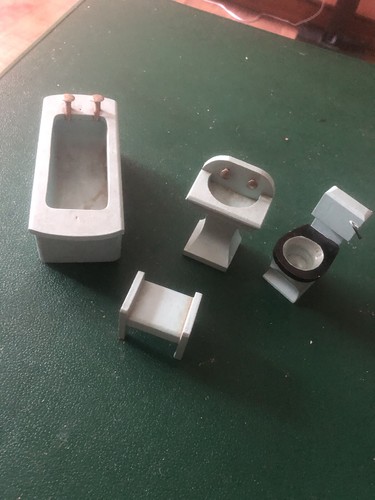 Dolls house furniture lot - house,