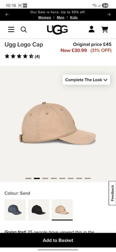 Ugg hat cap summer - hat, baseball