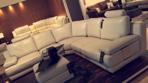 Sofology black leather corner - leather,
