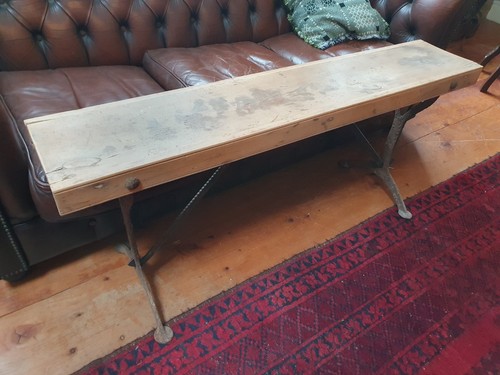 Antique folding bench - , seat