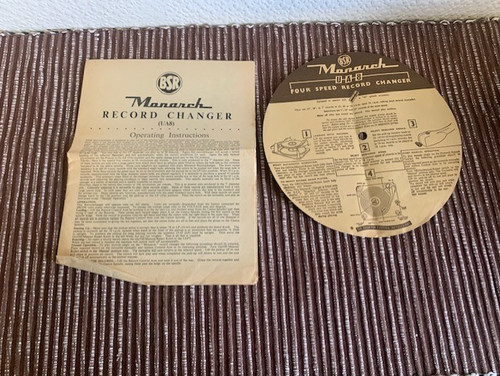 Vintage 1950 monach record - vintage,
