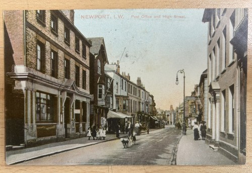 Antique postcard newport - newport, high