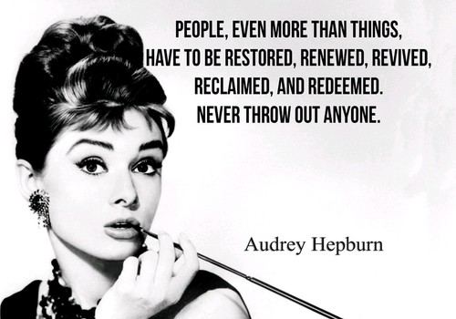 Audrey hepburn quote iconic - audrey,