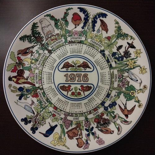 Wedgwood calendar plate - wedgwood, 1976