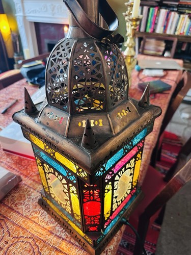 Vintage indian glazed brass - vintage,