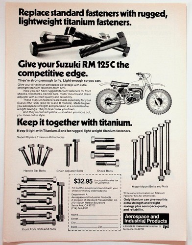 Suzuki rm125c vintage magazine - suzuki,