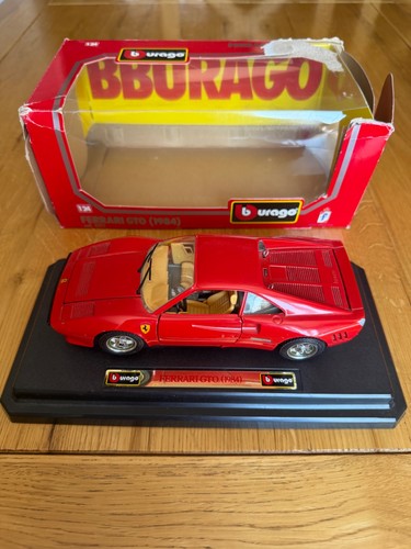 Burago ferrari gto - gto, red