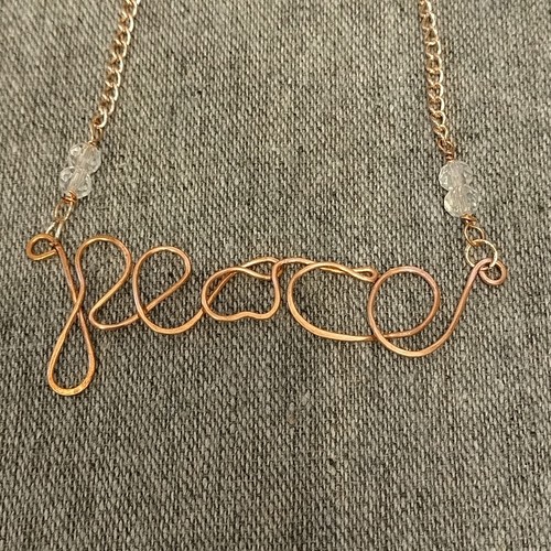 Rose gold copper - &, chain