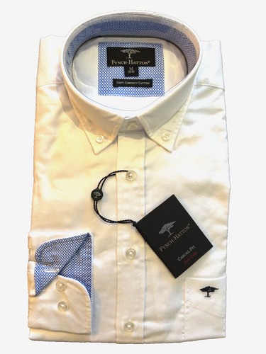 Fynch hatton mens white casual - hatton,