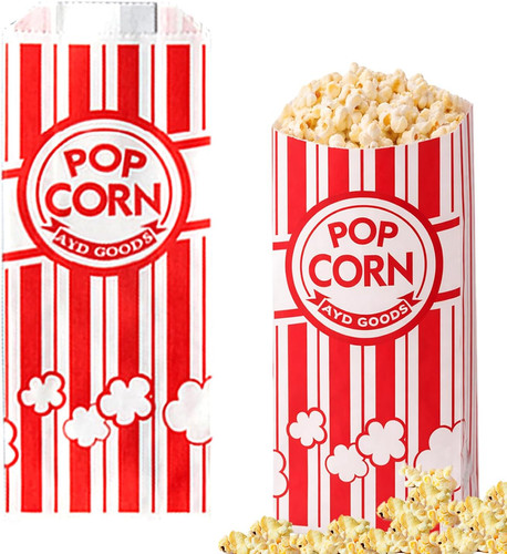 100pcs paper popcorn bags oz - bags,
