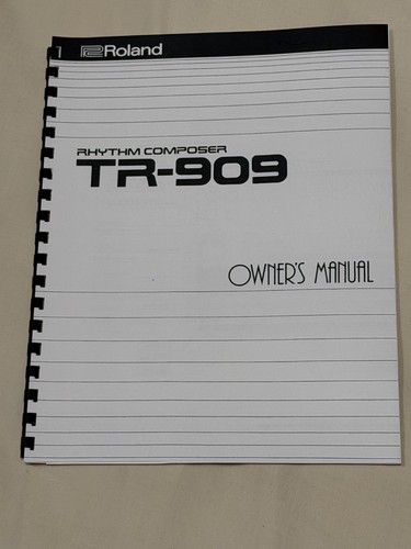 Roland 909 owner - roland, manual