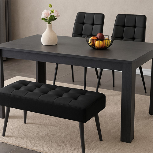 Modern dining table set with - table, 2