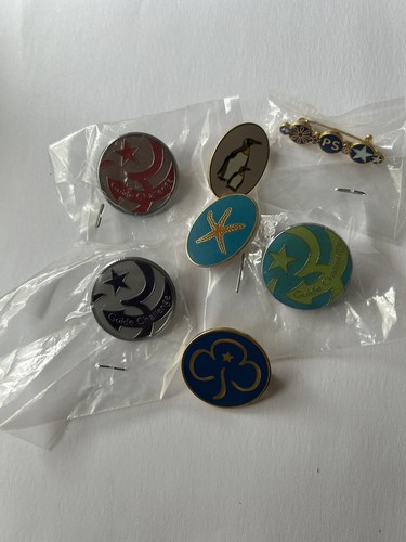 Girl guide metal badges - guide,
