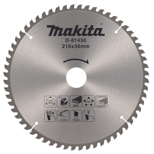 Makita 216mm tooth - 216mm, 60