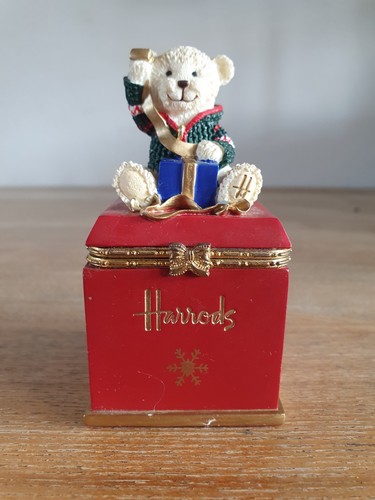 Harrods christmas resin - resin, teddy
