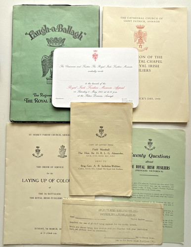 Royal irish fusiliers ephemera - royal,