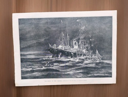 Antique 1923 wreck sinking - antique, of