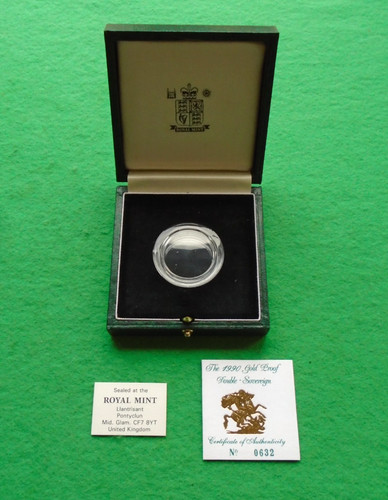 1990 gold proof - 1990, double