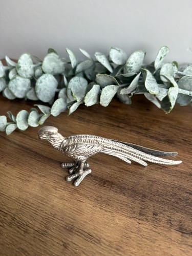 Cast metal pheasant figure - pheasant,