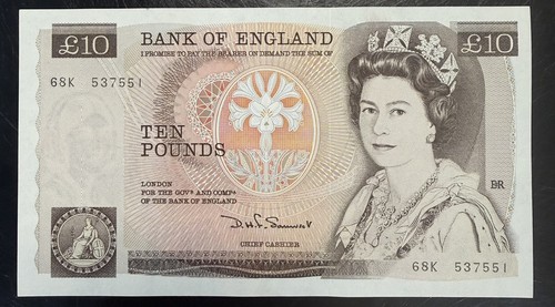 Old ten pound - ten, £10