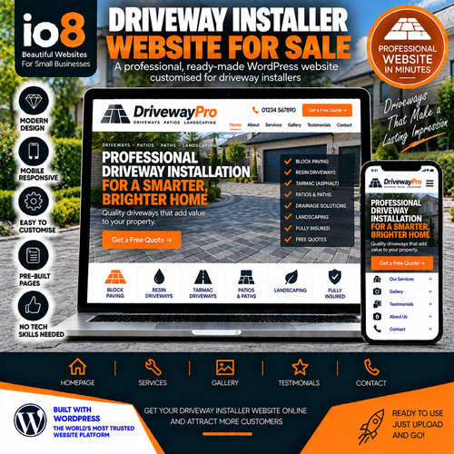 Driveway installer website - installer,