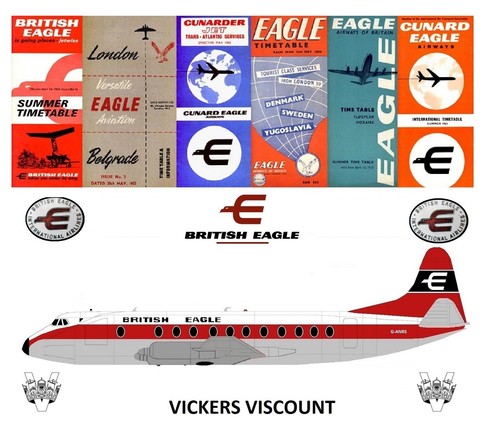 British eagle vickers viscount - eagle,
