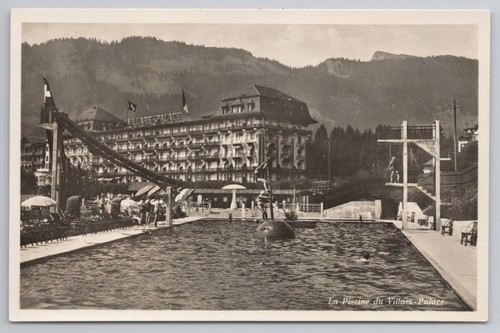 Rppc villars palace hotel - villars,