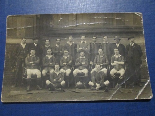 Postcard football team - postcard,