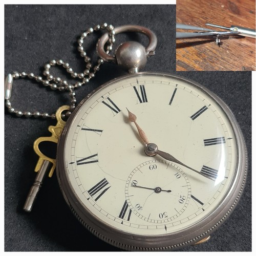 Antique solid silver gents - silver,