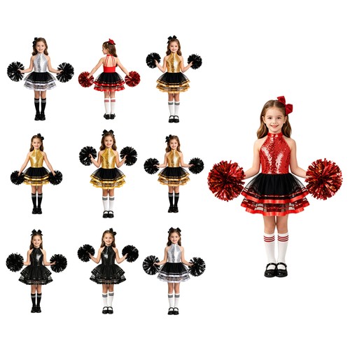 Girls cheer leader workout - workout, set