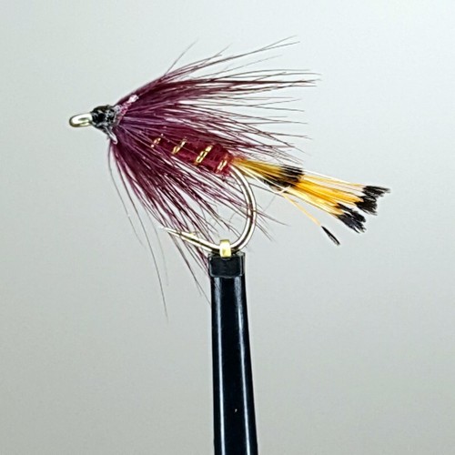 Claret pennell wet trout - claret,