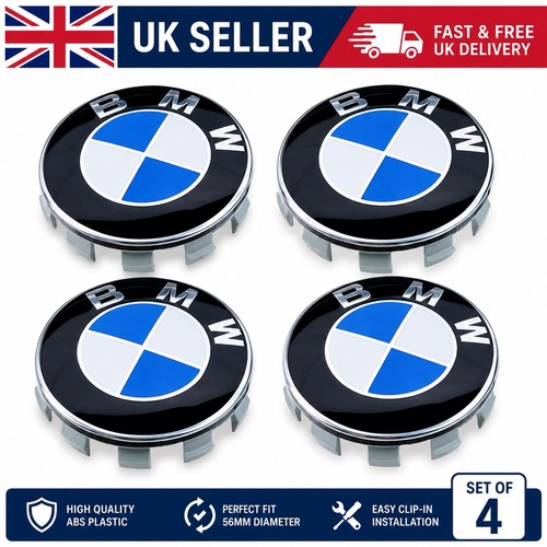 Bmw 56mm wheel centre caps - caps, set