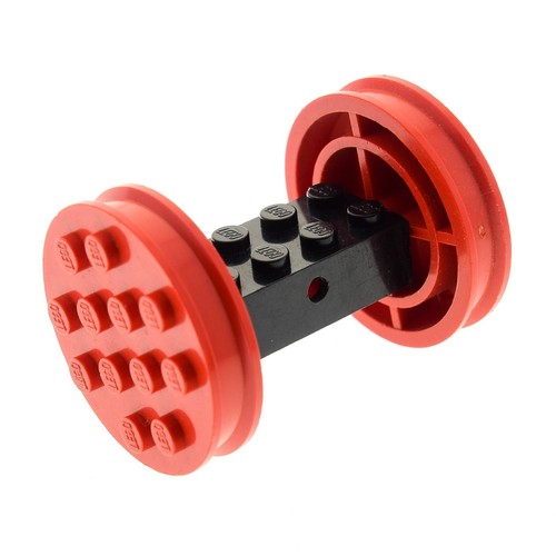 Lego wheel axle - 1x, red