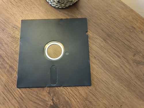 Vintage black floppy - vintage, disk