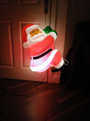 Vintage santa hanging blow - santa,