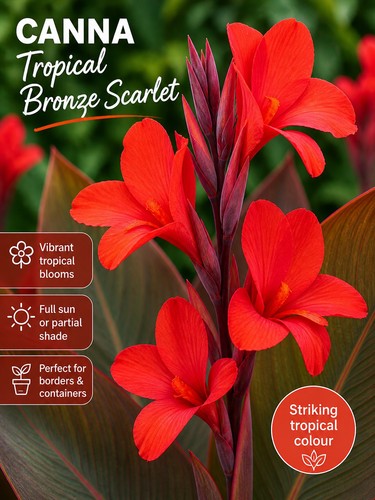Canna tropical bronze - canna, ‘tropical