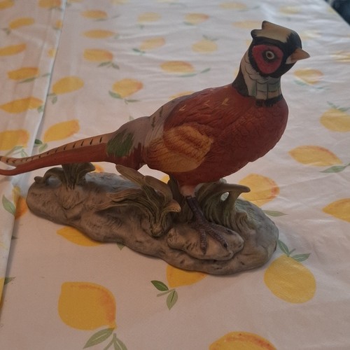 Pheasant figurine hand painted - figurine,