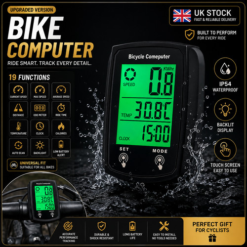 Bike computer 19 functions - -,
