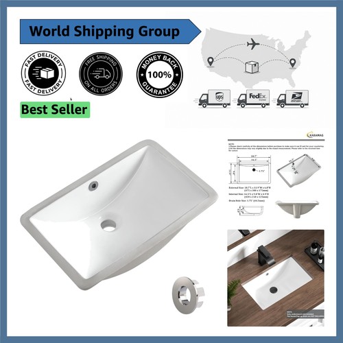 Pure white undermount - white, ceramic