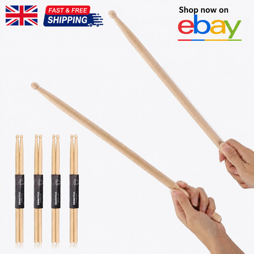 Pair maple drumsticks wooden - maple,
