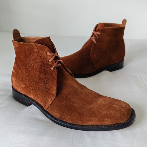 Grenson tan brown suede chukka - grenson,