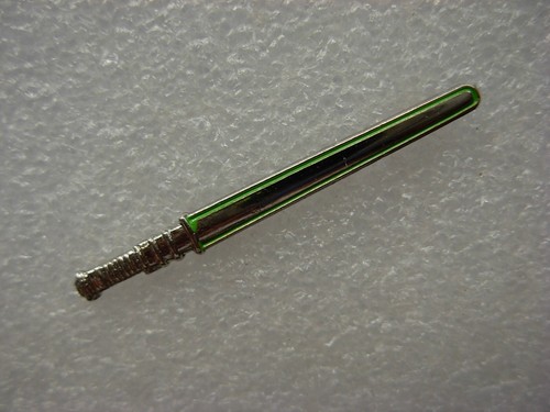 Green lightsaber pin badge - green,