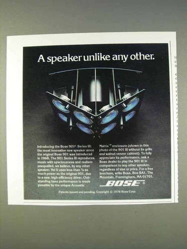 1977 bose 901 - 1977, series