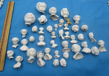 Huge lot antique bisque doll - lot,