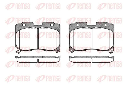Brake pads front - front, 0474.04