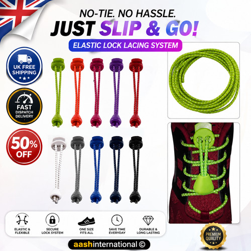 Elastic lock shoe laces - elastic,