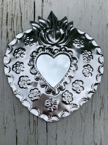 Heart flowers mirror - heart,