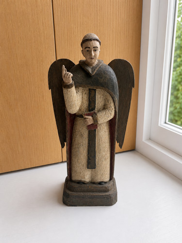 Antique hand carved wooden - carved,
