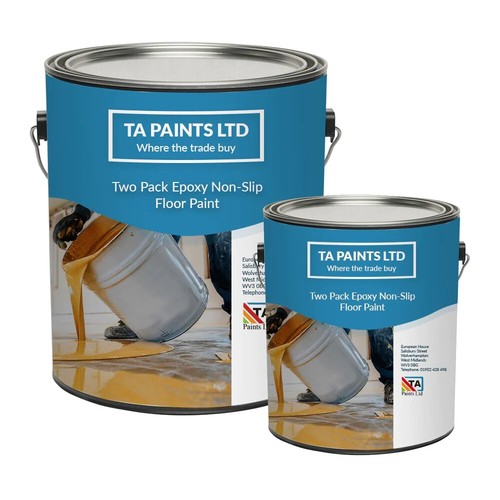 Non slip epoxy floor paint - slip, two
