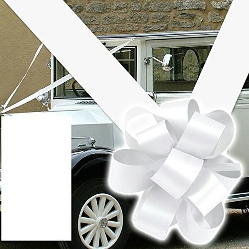 Ribbon and bows wedding car - bows,